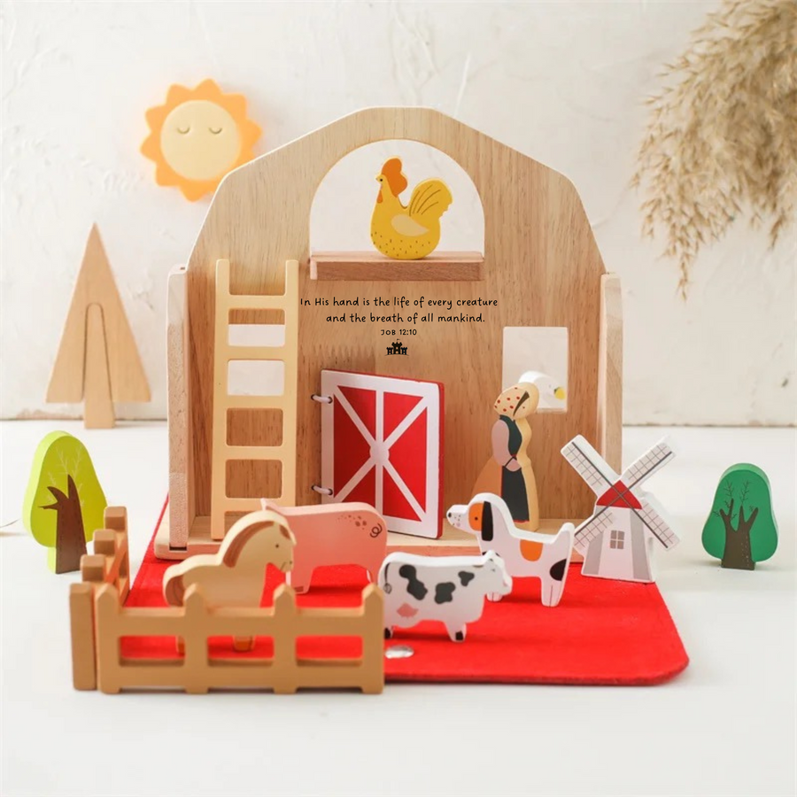 Faithful Farm Friends: The Foldable Blessing Barn