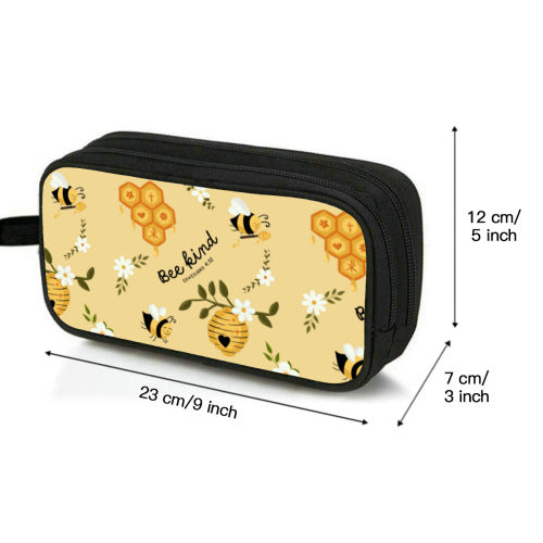 *NEW* Bee Kind Pencil Pouch - Double Zipper