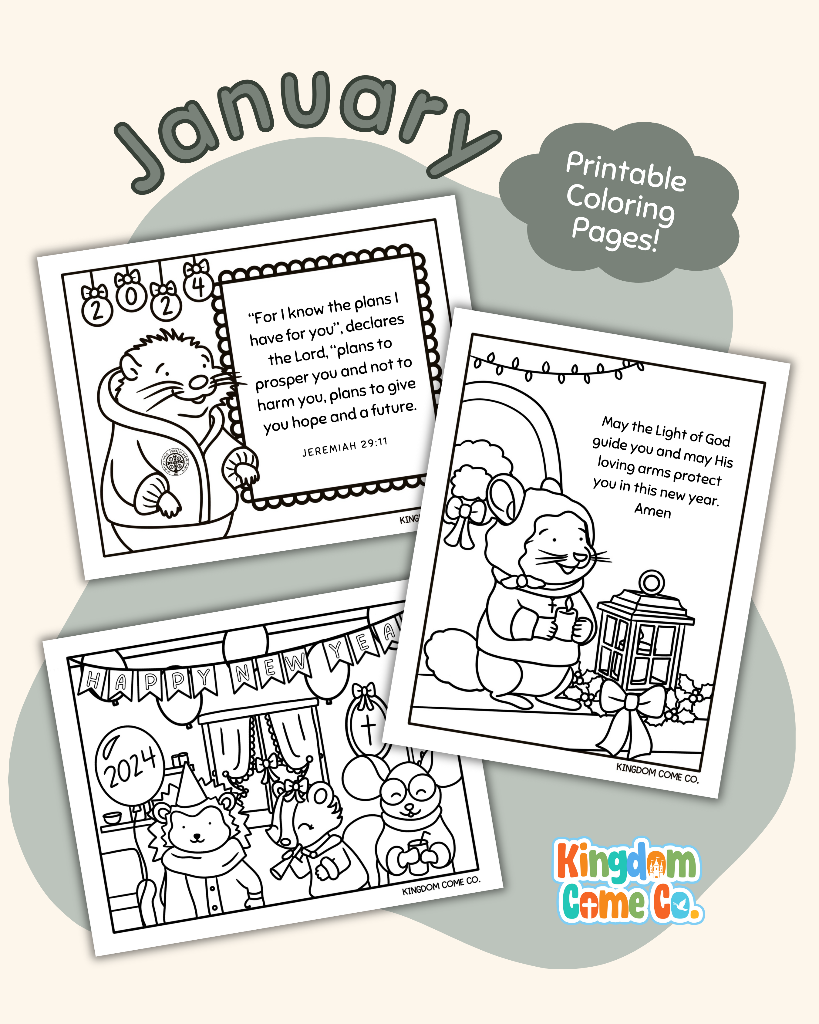 January Coloring Pages