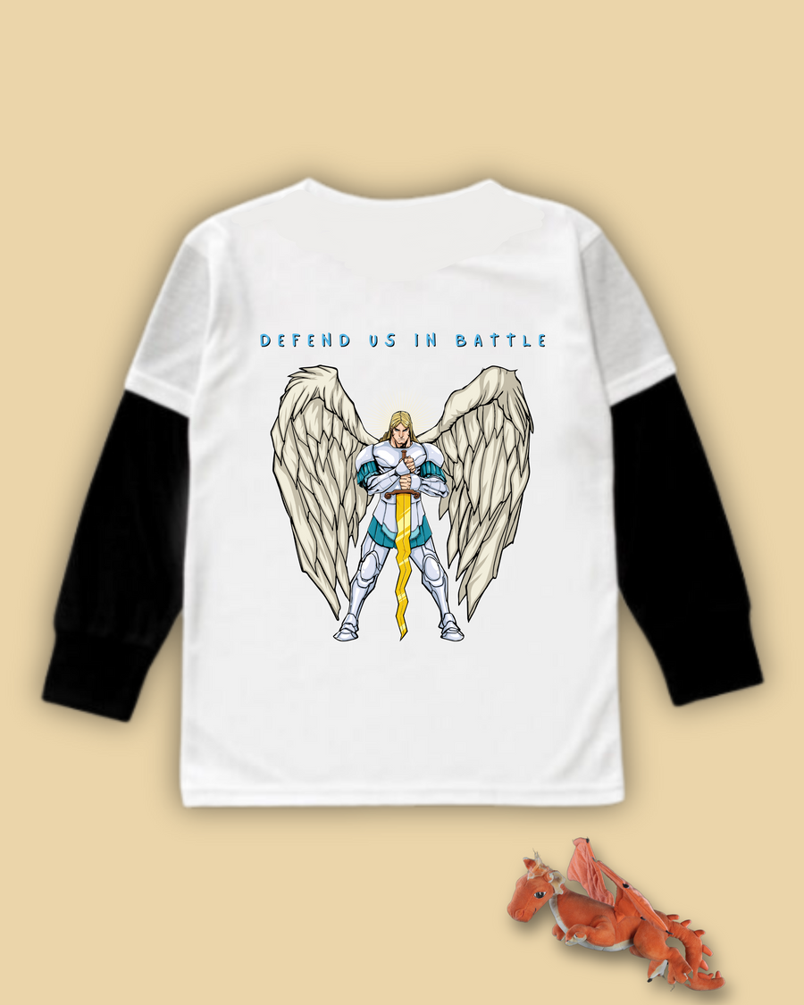 Saint Michael Long Sleeve Twofer Tee