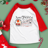 Saint Nicholas Christmas Raglan Tee