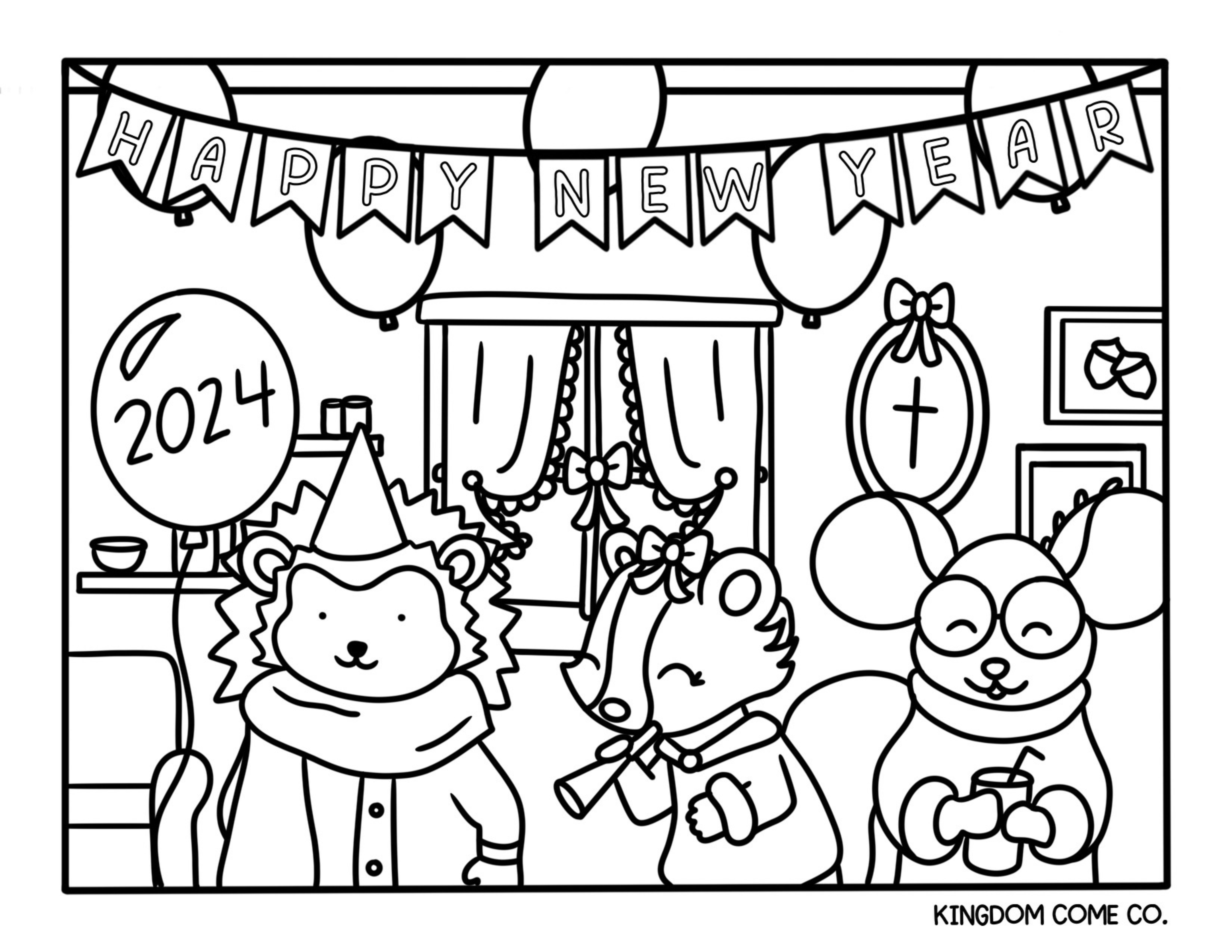 January Coloring Pages