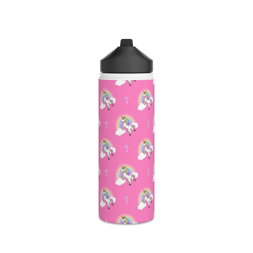 Unicorn Stainless Steel Water Bottle, Standard Lid