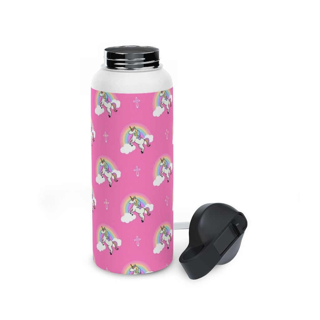 Unicorn Stainless Steel Water Bottle, Standard Lid