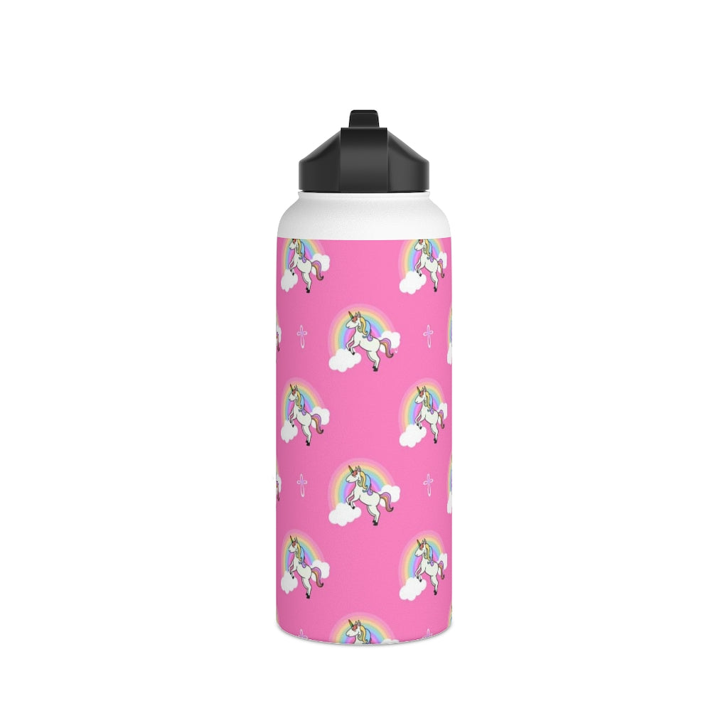 Unicorn Stainless Steel Water Bottle, Standard Lid