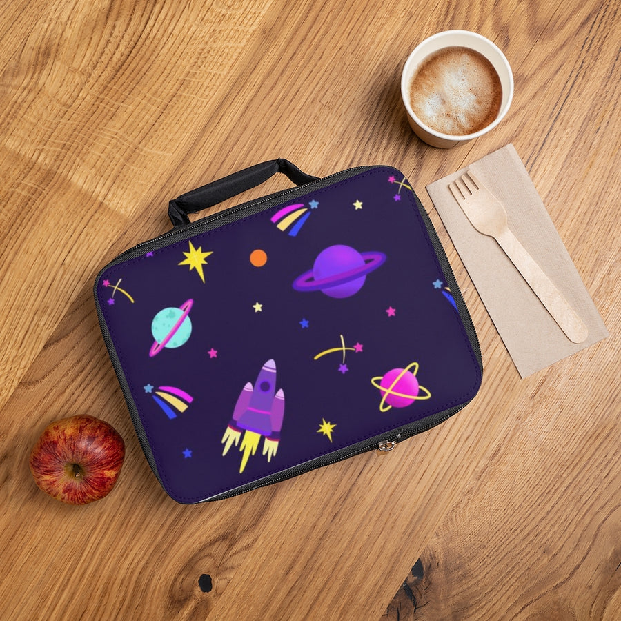Shooting Stars (Purple) Lunch Bag