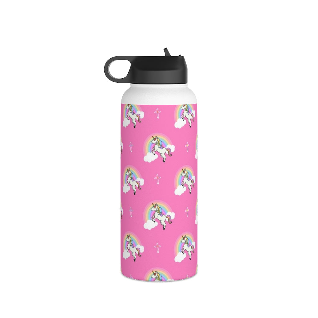 Unicorn Stainless Steel Water Bottle, Standard Lid