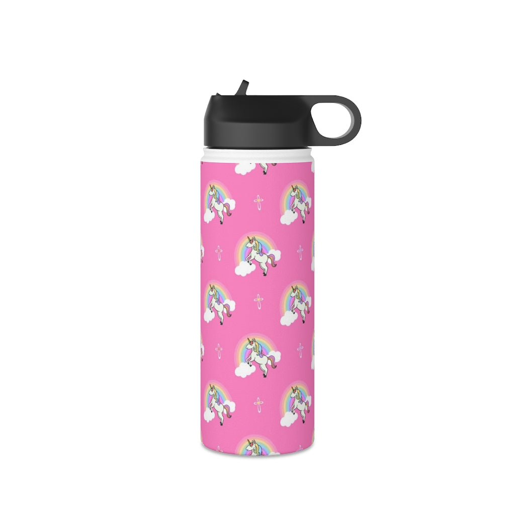 Unicorn Stainless Steel Water Bottle, Standard Lid