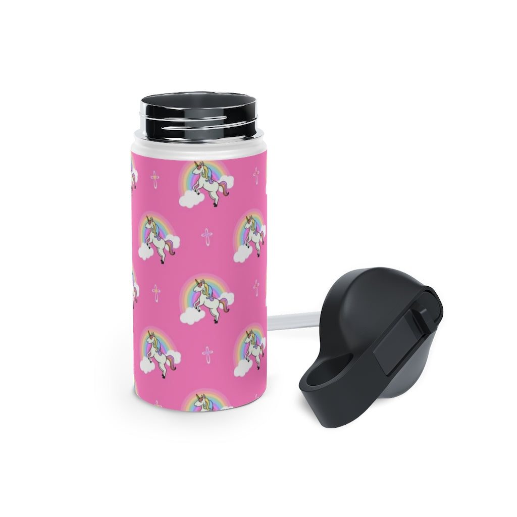 Unicorn Stainless Steel Water Bottle, Standard Lid