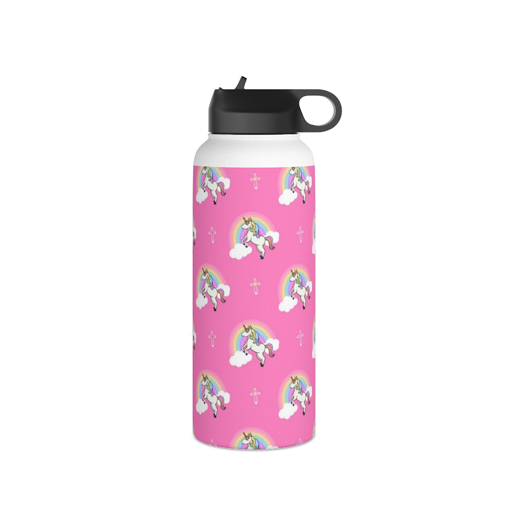 Unicorn Stainless Steel Water Bottle, Standard Lid