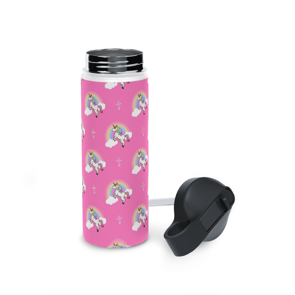 Unicorn Stainless Steel Water Bottle, Standard Lid