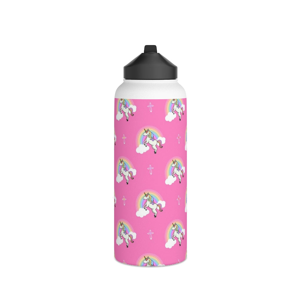 Unicorn Stainless Steel Water Bottle, Standard Lid