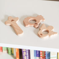 Christian Wooden Baby Teethers Set of 3